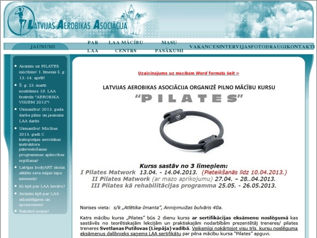 Latvijas Aerobikas Asociācija, AS