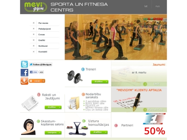 Mevi Gym fitnesa klubs, Mevi, SIA