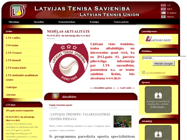 Latvijas tenisa savienība, 